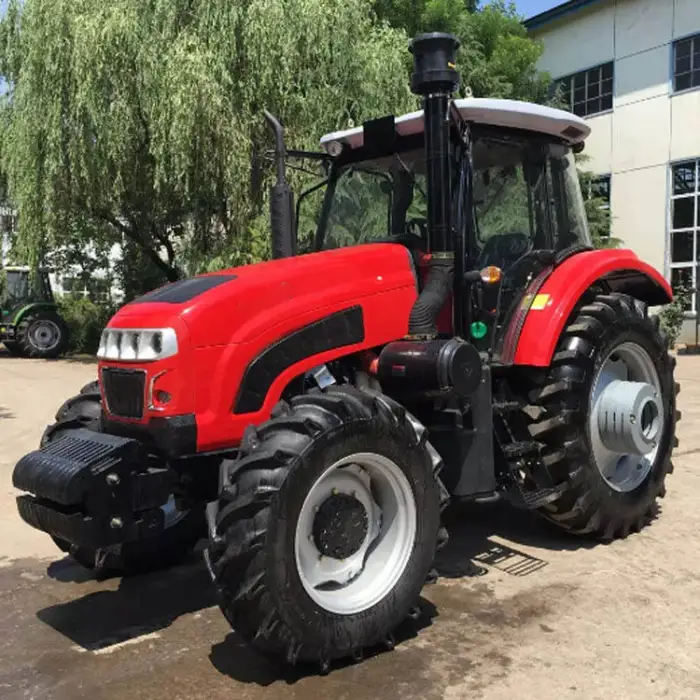 180HP Tractor Tiller Tilling Machine Farm Rock LT1804 Farm Tractor 3 Point Linkage Rotavator Tipping Trailer