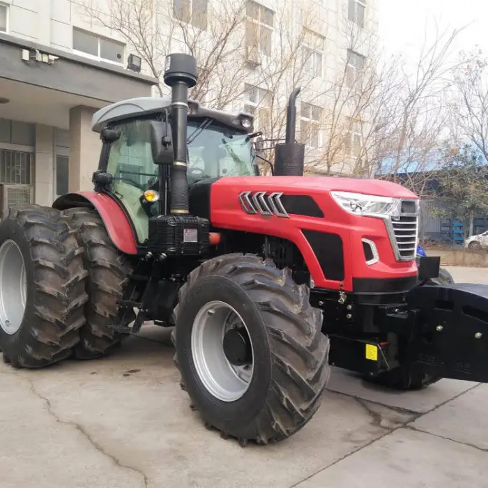 180HP Tractor Tiller Tilling Machine Farm Rock LT1804 Farm Tractor 3 Point Linkage Rotavator Tipping Trailer