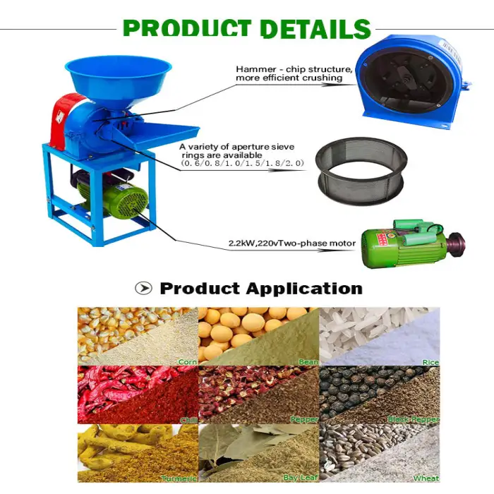 Flour Mill Grain Grinder Mill Coffee Powder Making Machine