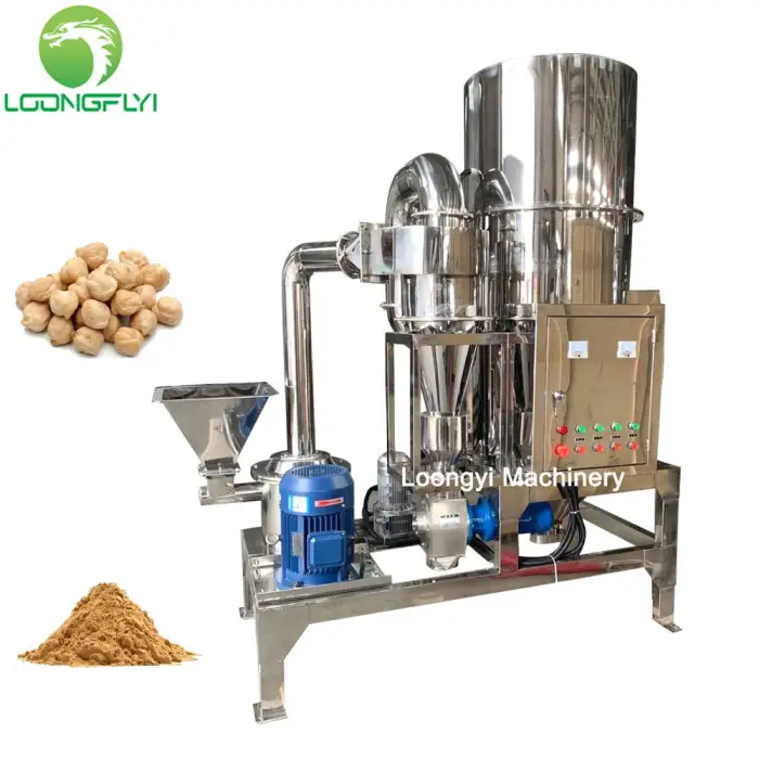 Air Classifier Flour Arabic Gum Powder Mill Machine Dry Cassava Peanut Powder Grinding Machine