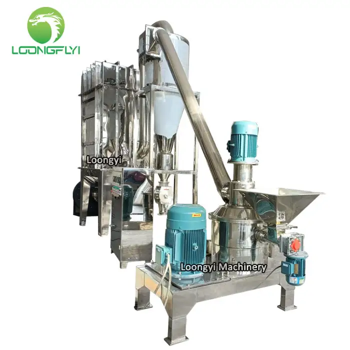 Air Classifier Flour Arabic Gum Powder Mill Machine Dry Cassava Peanut Powder Grinding Machine