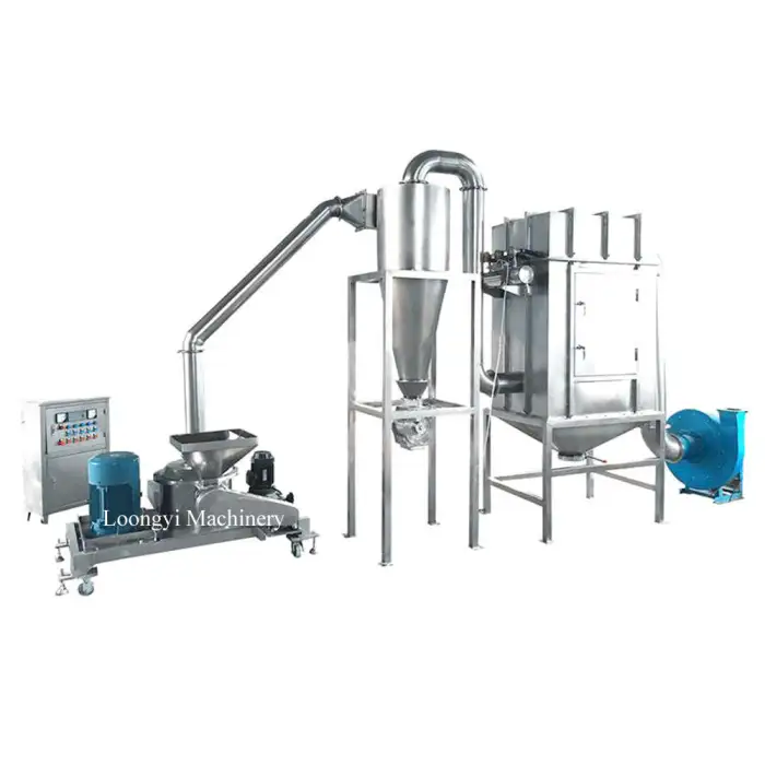 Air Classifier Flour Arabic Gum Powder Mill Machine Dry Cassava Peanut Powder Grinding Machine