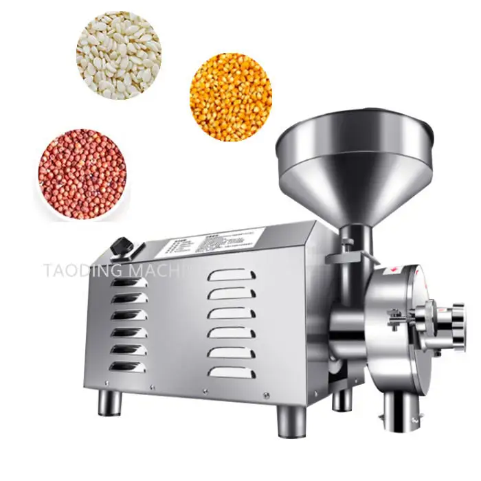 Stainless Steel Flour Milling Machine Corn Rice Grinding Grain Grinder Machine Coffee Bean Miller Wheat Milling Machine for Home