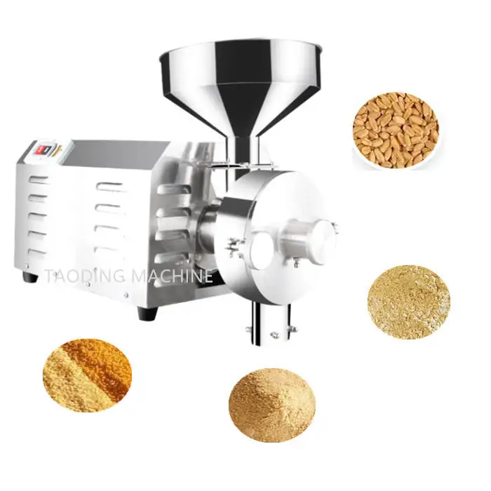 Stainless Steel Flour Milling Machine Corn Rice Grinding Grain Grinder Machine Coffee Bean Miller Wheat Milling Machine for Home