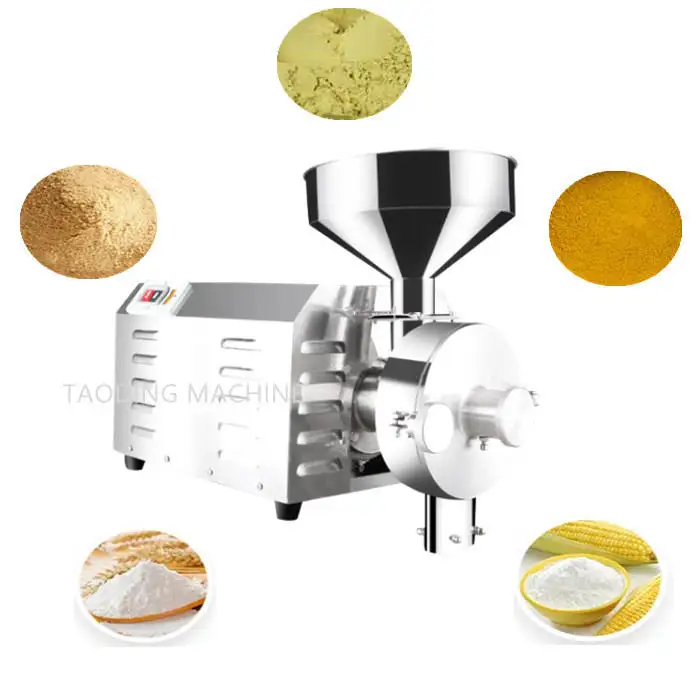 Stainless Steel Flour Milling Machine Corn Rice Grinding Grain Grinder Machine Coffee Bean Miller Wheat Milling Machine for Home