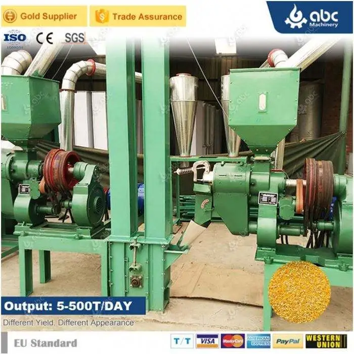 Roller Electric Corn Maize Commercial Multifunction Small Scale Milling Machine