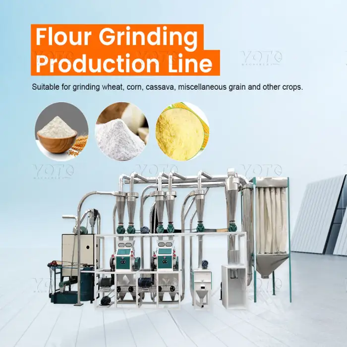 Large Scale Wheat Grinding Mill Wheat Flour Mill Machinery 10 Ton Wheat Flour Milling Machine