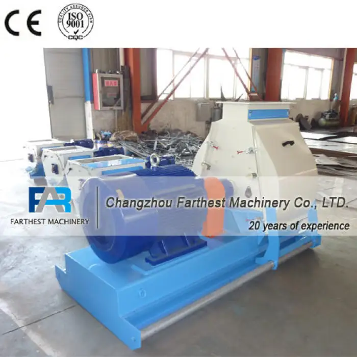 Large Capacity Maize Flour Chicken Feed Hammer Mill Crusher