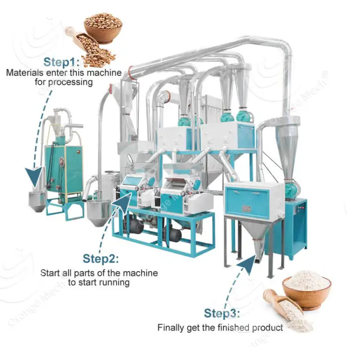 10 Ton Maize Flour Grinding Mill Machine Maize Wheat Milling Machine