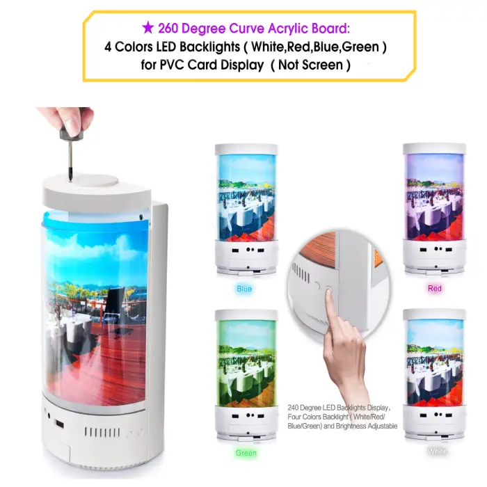 2024 New Arrivals Trending Electronics Products Phone Charging Table Advertising Restaurant Menu Power Bank