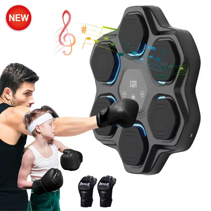 Full Body One Punch Smart Music Boxing Machine Wall