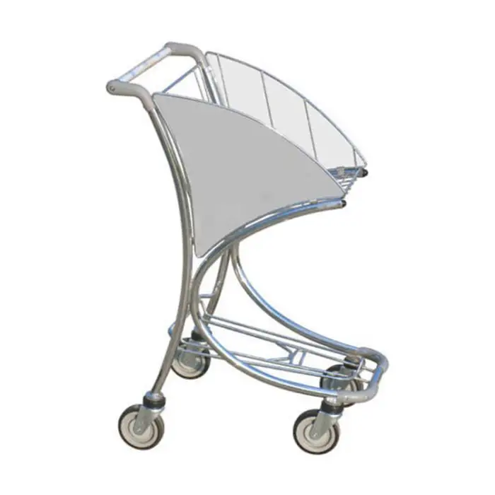 Airport Aviation Ground Passenger Baggage Luggage Trolley Aluminum Airport Hand Cart Trolley