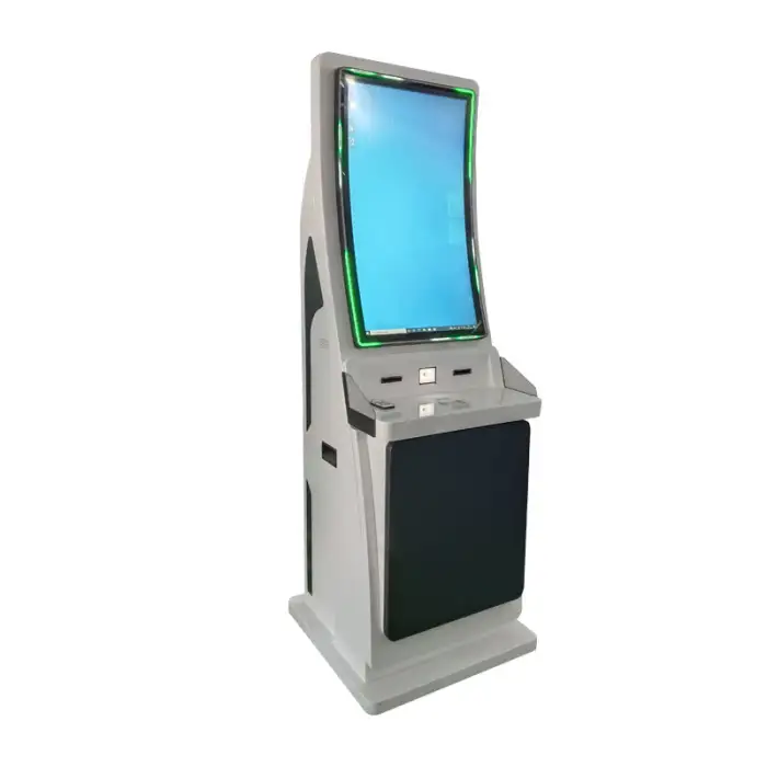 Source Factory Hot Selling 27 Inch Curved Self-service Payment Terminal Station Airport Self Service Ticket Dispenser Kiosks