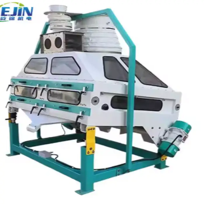 Grain Wheat Rice Peanut Corn Stone Removal Machine Soybean Sand to Stone Mud Impurities Stone Removal Cleaning Equipment