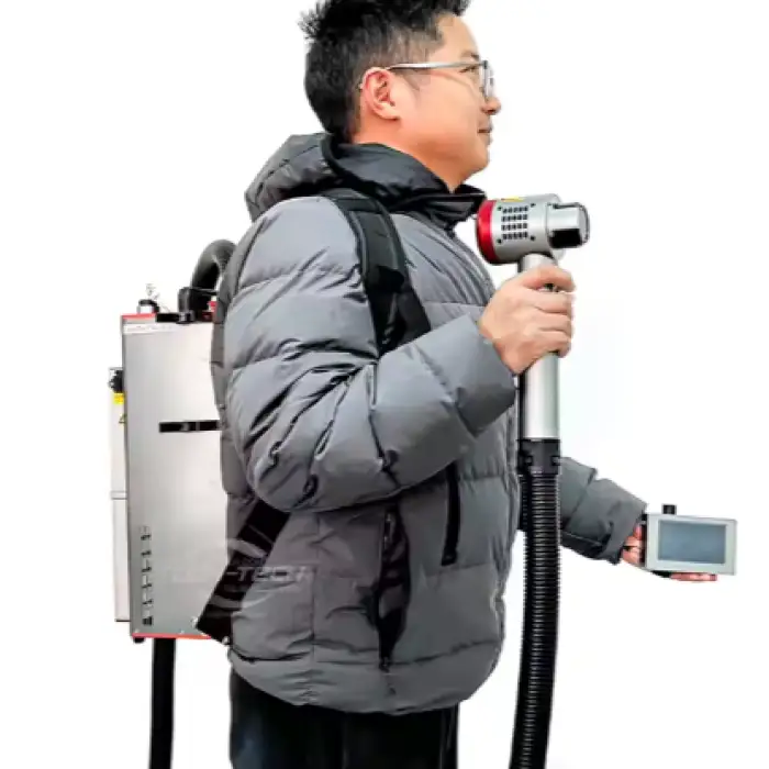 Removal Rust Fiber Portable 3 in 1 Welding Cutting Backpack Tpc-200w 500w Machine Paint and Pulse Lens Laser Cleaning Stone