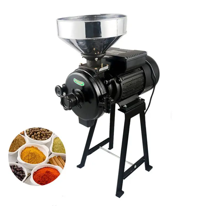 Coffee Bean Chicken Feed Sugar Powder Peanut Cereal Corn Wheat Maize Sorghum Flour Mill Grinding Machine Spices