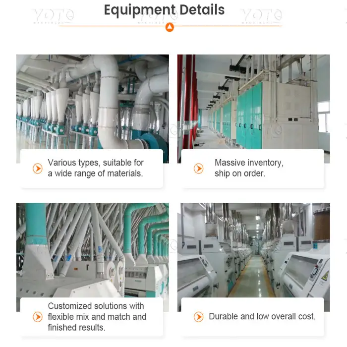 10 Ton Per Day Grain Wheat Flour Milling Machinery Wheat Flour Milling Equipment