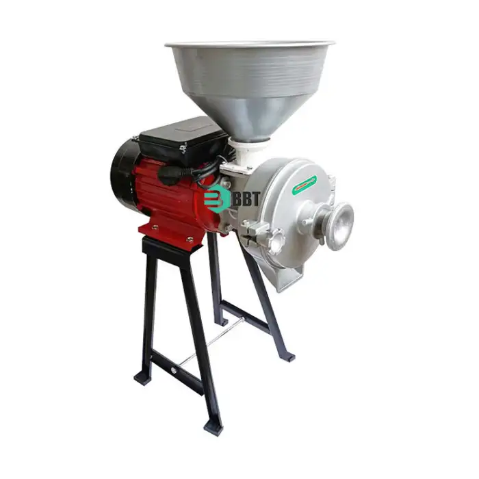 Electric Feed Mill Wet and Dry Cereals Grinder Corn Grain Rice Coffee Wheat Flour Mill Grinding Machine