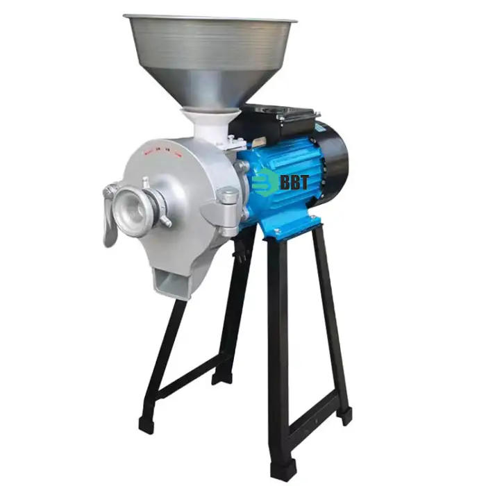 Electric Feed Mill Wet and Dry Cereals Grinder Corn Grain Rice Coffee Wheat Flour Mill Grinding Machine