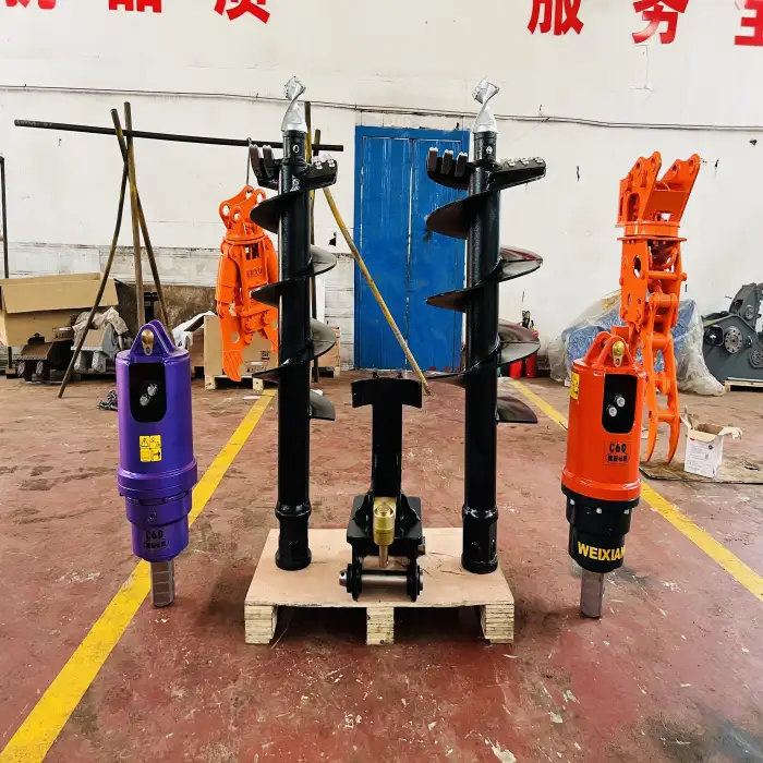 Factory Deep Post Hole Digger Earth Auger for Excavator/Skid Steer Loader/Crane