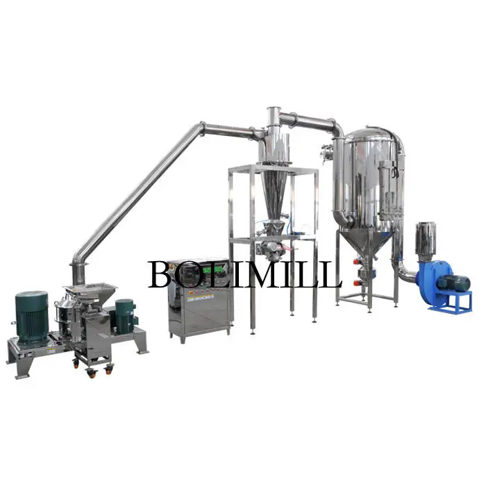 Water Mill Glutinous Rice Flour Powder Grinding Pulverizer Machine