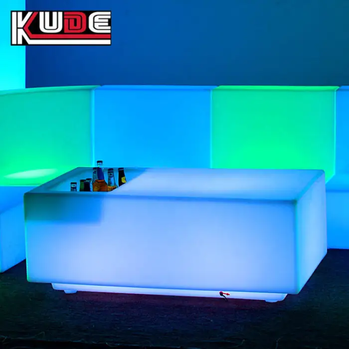 Led Furniture Led Table Party Tables with Ice Bucket Outdoor bar Table Furniture for Events