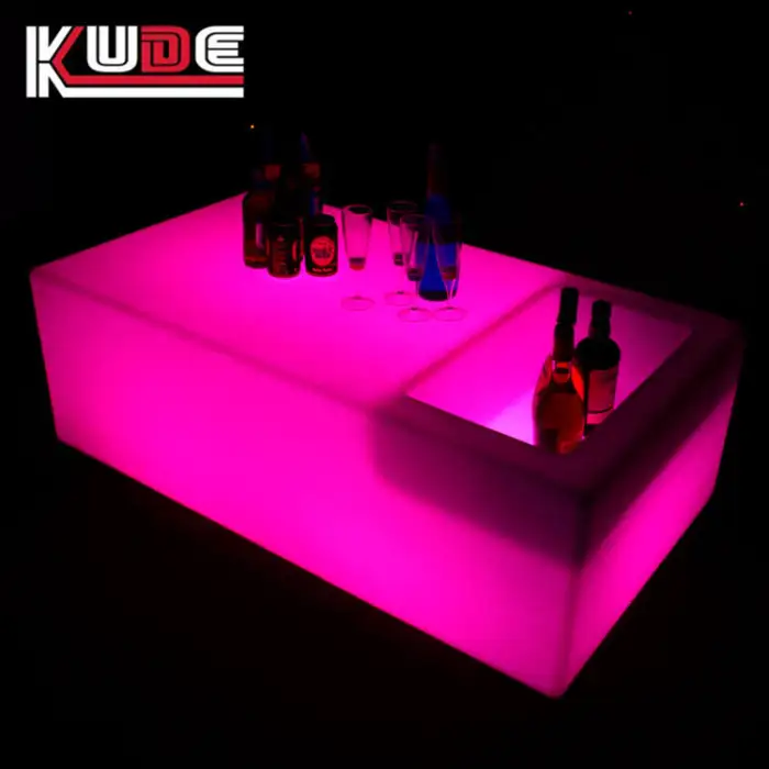 Led Furniture Led Table Party Tables with Ice Bucket Outdoor bar Table Furniture for Events