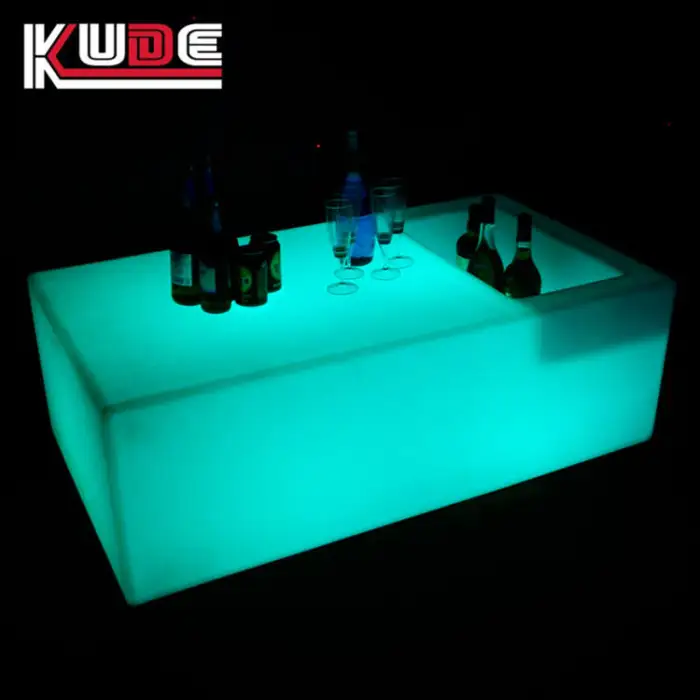 Led Furniture Led Table Party Tables with Ice Bucket Outdoor bar Table Furniture for Events