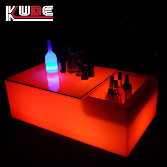 Led Furniture Led Table Party Tables with Ice Bucket Outdoor bar Table Furniture for Events