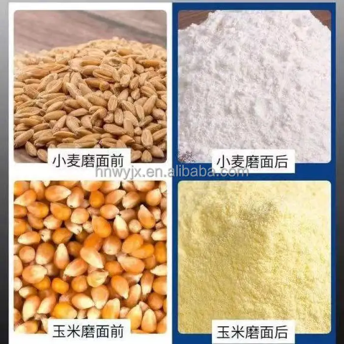 Electric Flour Mill for Wheat Rice Corn Bean Grinding Small Electric Grinder with Engine/Motor for Powder Making