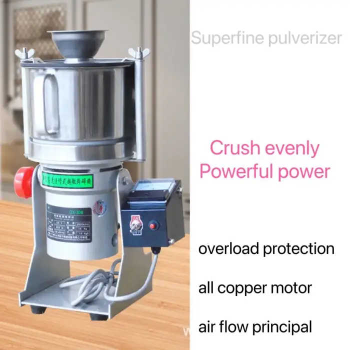 Chilli Micro Cassava Coffee Flour Mill Domestic Pulverized Superfine Mill Grinding Machine