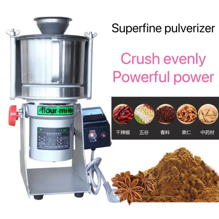 Chilli Micro Cassava Coffee Flour Mill Domestic Pulverized Superfine Mill Grinding Machine