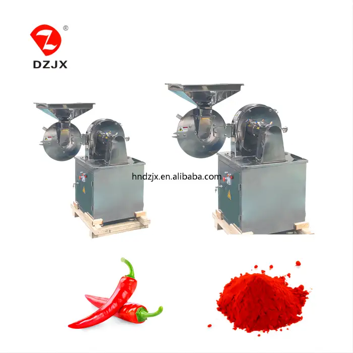 DZJX Matcha Tea Leaf Powder Pulverizing Hammer Mill for Ginger Powder to Grind Sulfur for Food Flavor