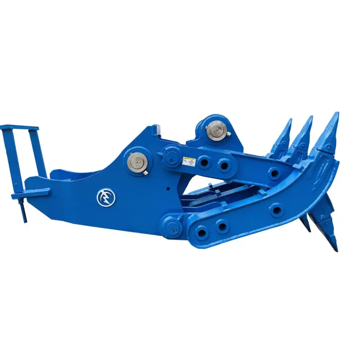 Yantai WEIXIANG Excavator Manual Mechanical Clamp Grab Grapple Wood Grab Wood Grapple