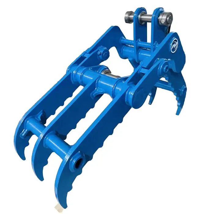 Weixiang 3-40 Ton Excavator Manual Grapple Mechanical Grab Wood Grabber for Rock Stone and Demolition Scrap