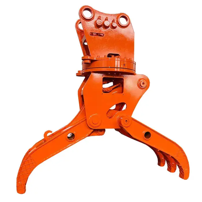 Weixiang Excavator Wood Cutting Grapple Hydraulic Rotating Grapple Log Grapple