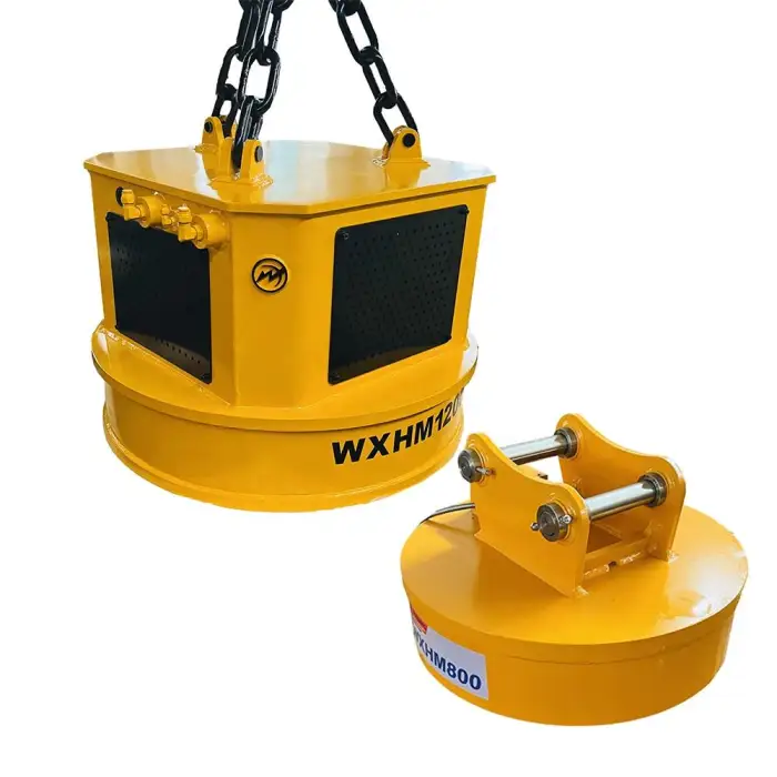 Yantai Weixiang 20Ton, 30Ton, 40Ton Steel Scrap Hydraulic Excavator Lifting Electro Magnet