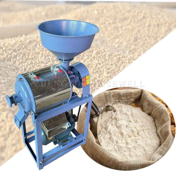 Mini Flour Milling Grinding Machine Rice Corn Herbs Cereal Grinder Electrical Corn Grain Flour Mill Crushing Machine