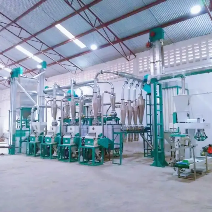 Automatic 30ton Per Day Maize Milling Machine Mill Sembe Dona Flour