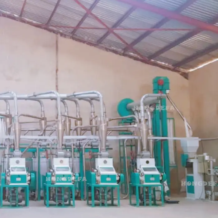 Automatic 30ton Per Day Maize Milling Machine Mill Sembe Dona Flour