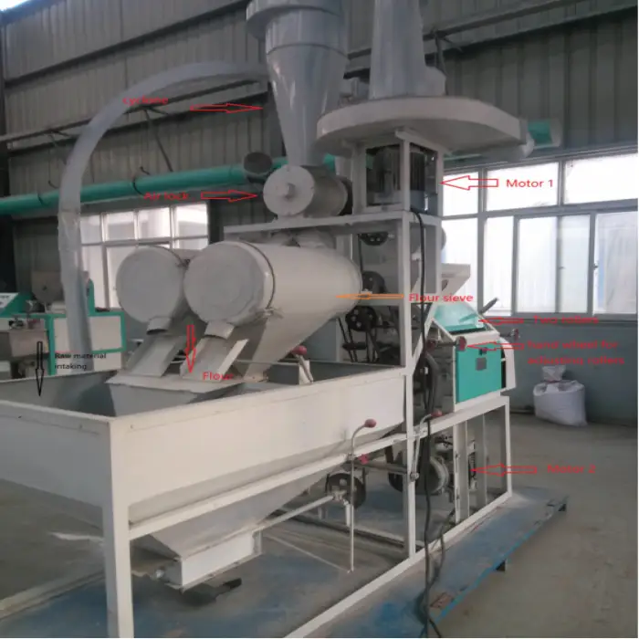 Wheat Processing Machine Flour Mill Machine Combine Maize Milling Machine