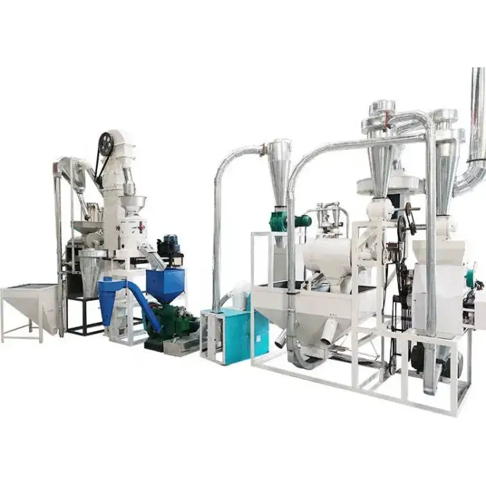 300-1000kg Per Hour Wheat Maize Corn Flour Milling Making Machine Grain Flour Mill Plant Production Line Rice Milling Machine