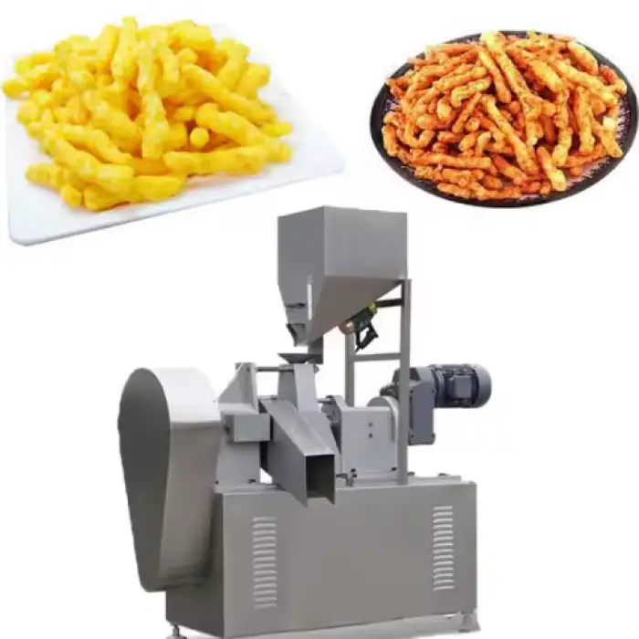 Kurkure Complete Processing Plant Nik Nak Corn Snack Making Machine Kurkure Extruder Machine