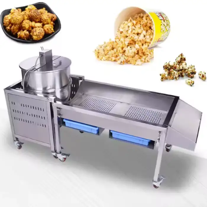 Automatic Factory Direct to Sale Gas Electric Popcorn Making Machine Caramel Popcorn Machine for Snack Shop