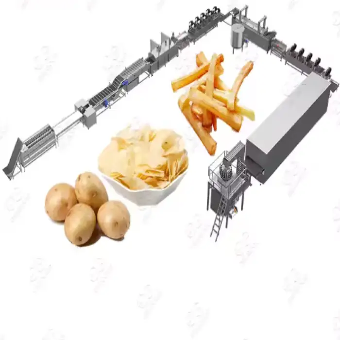 100Kg/H Lay'S Potato Chips Maker Production Complete Video of Potato Chip Processing Line