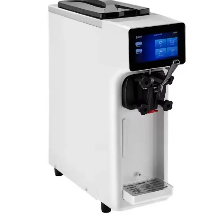 Sell Well on the Market SIHAO 1000W Soft Serve Machine with 4.5L Hopper 1.6L Cylinder Touch Screen Puffing Shortage Alarm