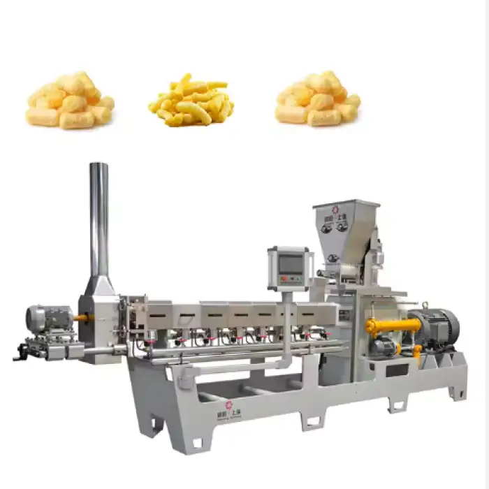 Automatic Small Capacity Puffed Snack Machine Snack Food Corn Extruder Production Line