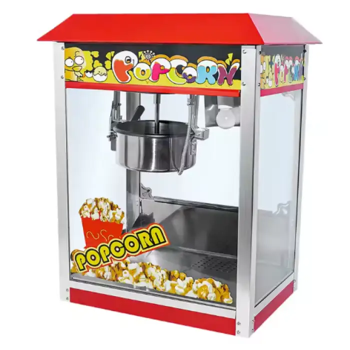 Multi Functional Practical Commercial Popcorn Machine Efficient Automatic Heating Popcorn Vending Machine