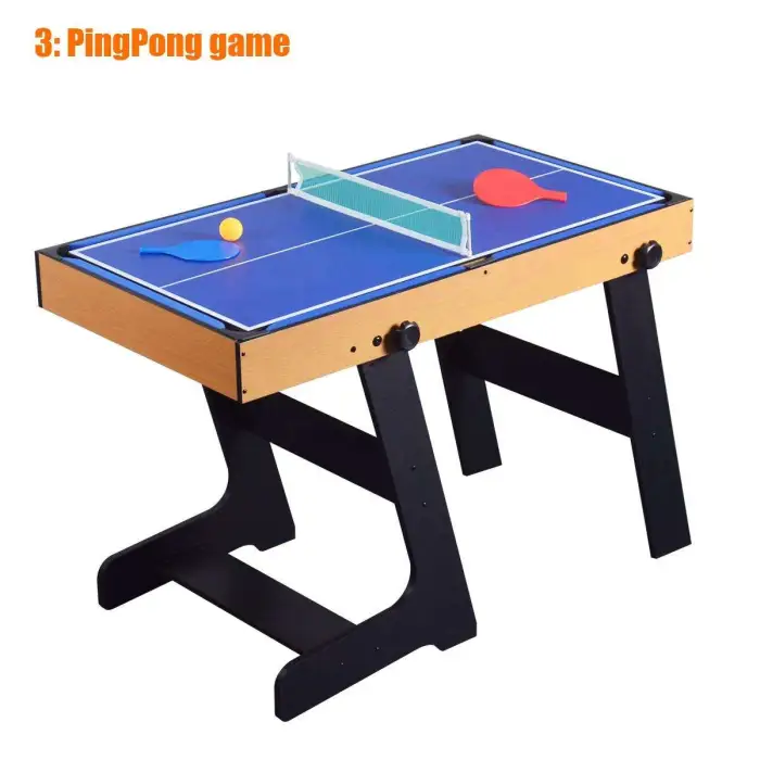 New 48'' 5 In1multi Game Table for Billiard//shuffleboard/ping-pong/bowling/footbal Playing