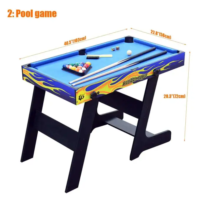 New 48'' 5 In1multi Game Table for Billiard//shuffleboard/ping-pong/bowling/footbal Playing